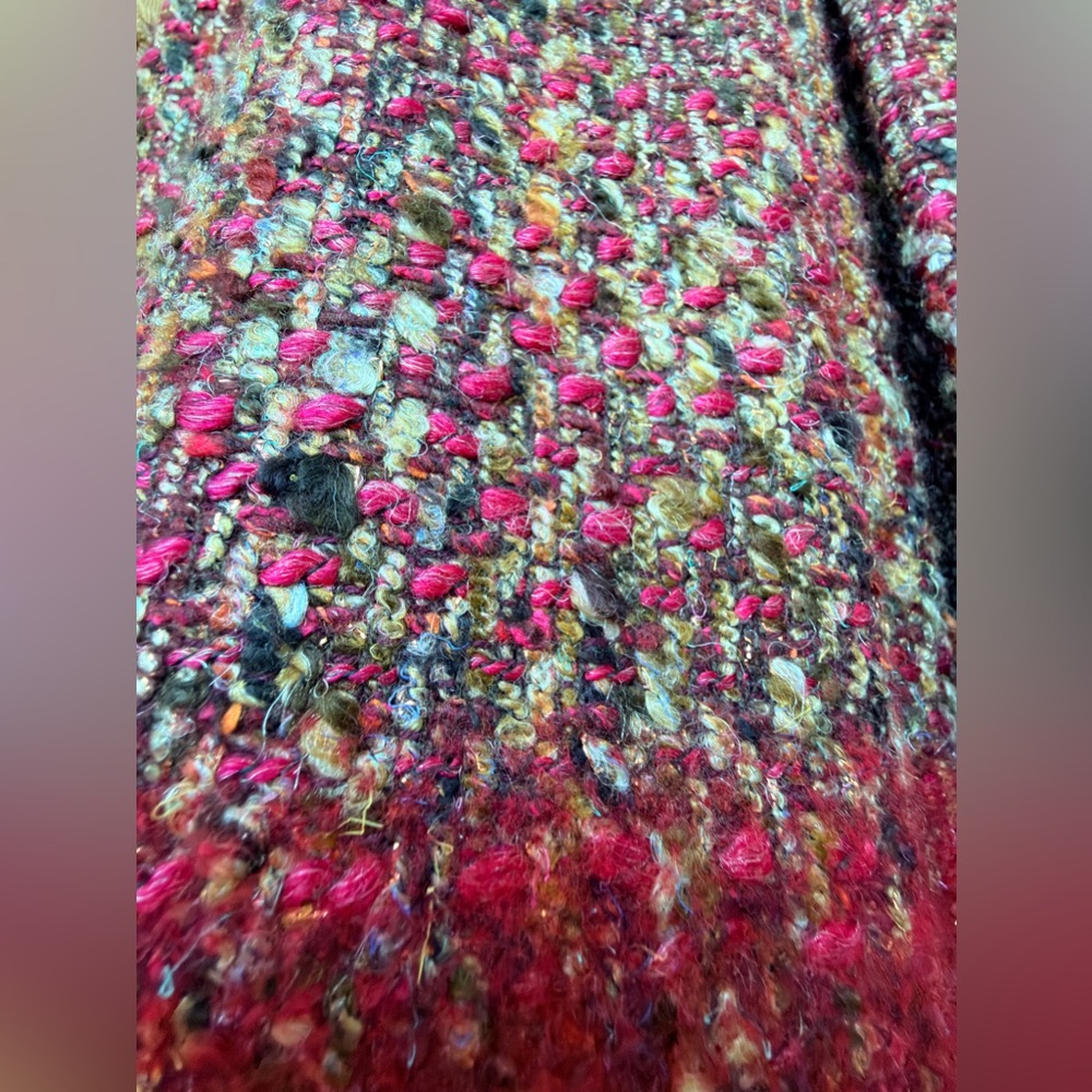 Alberta Ferretti Multicolor Tweed A-Line Skirt USA size 4 - Picture 8 of 17